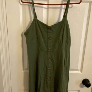 Old Navy olive green mini dress